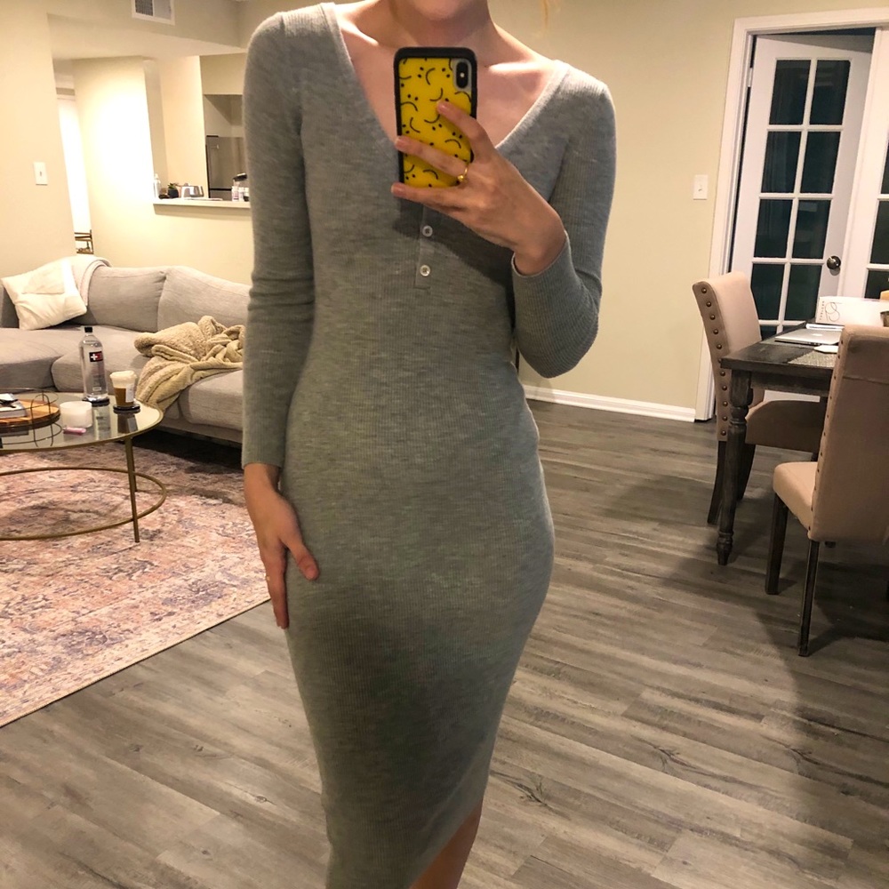 Aritzia midi sweater dress